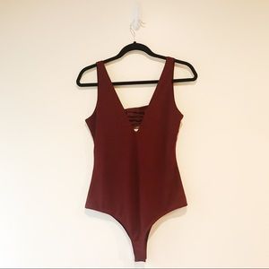 Essue Maroon Bodysuit